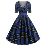 pop culture dress to impress Plaid Printed Christmas Autumn and Winter Women's Clothing Ins Stitching Dress Pettiskirt