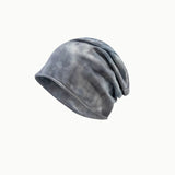 PICSGIRL  -  Beanies Men Tie Dye Hats Women Skullcap Unisex Warm Cotton Autumn Winter Caps Outdoor Fashion Hip-Hop Beanie Cap Gorras