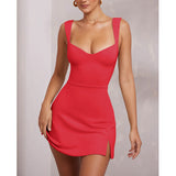 90s fashion Spring and Summer New Women's Sexy Sling Solid Color Yoga Lightweight Breathable Nightclub Backless Dress