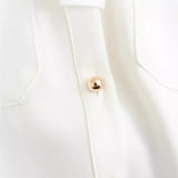 2000s fashion 2024 Spring New Women's Style Shirt Collar Belt Decoration Long Dress 