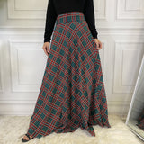 outfit inspo fall Fashion Casual Waist Slimming Scottish Skirt 