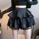 summer outfits inspo Fluffy Skirt Women's Spring and Summer Mesh Stitching High Waist Slimming Cake Skirt Niche A- line Skirt