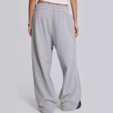 outfit inspo Gray Casual Pants Sweatpants Street Style Baggy Sweatpants Trousers Autumn and Winter New