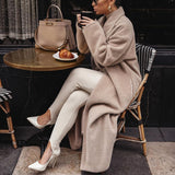 outfit inspo fall 2024 Autumn and Winter Direct Selling Warm Coat Long Sleeve Lapel Women's Plush Top Women's Overcoat