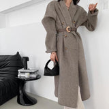 90s fashion 2024 Popular Long Wool Suit Collar Double-Sided Cashmere Coat Double-Breasted Classic Women's Coat Manufacturer