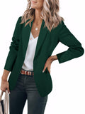 business casual outfits for women Spring and Autumn New Korean Style One Button Small Suit Women's Jacket Solid Color Elegant High Sense Slimming Suit Trendy 