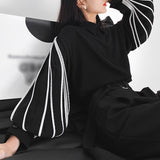 Picsgirl 2000s fashion 2024 Spring New Korean Style Puff Sleeve Pleated Single-Breasted Loose Commuter Style Women's Elegant Shirt