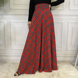 outfit inspo fall Fashion Casual Waist Slimming Scottish Skirt 