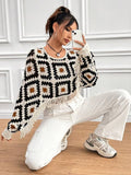 barn jacket outfits New Crocheted Hollow-out Sweater Tassel Outerwear Blouse Stacked Top