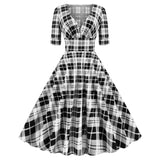 pop culture dress to impress Plaid Printed Christmas Autumn and Winter Women's Clothing Ins Stitching Dress Pettiskirt