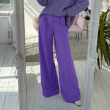 2000s fashion New Wide-Leg Mopping Trousers Straight Draping Suit Pants High Waist Suit Pants