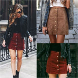 outfit inspo fall Women's Online Red Niche Suede High-End Fashion Autumn and Winter Skirt