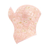 2000s fashion New Light Pink Lace Fit Women's Tube Top