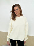 2000s fashion Women's Sweater round Neck Loose Solid Color Popular Autumn and Winter Women's Sweater