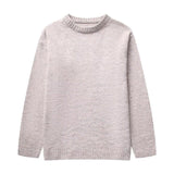 PICSGIRL -  Women's Solid O-neck Pullover Sweaters Autumn Winter Long Sleeve Knitted Jumpers Versatile Fashion Female Warm Fit Knitwear