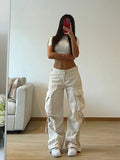 PICSGIRL  -  Baggy Pocket High Waist Cargo Pant Trousers Y2K Streetwear Fashion Women Summer Clothes Ladies Wide Leg Parachute Pants