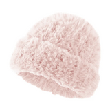 PICSGIRL  -  Winter Warm Beanies Hat Plush Thicke Imitate Rabbit Fur Bonnet Fleece Pullover Skull Cap Big Head Circumference Women Woolen Hat