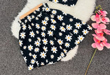 PICSGIRL  -  Harajuku New Skirt Sets Oversized Flower Pattern Black Y2k Two Piece Sets Womens Outfits Casual Fashion Dress Suspender Tops