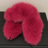 PICSGIRL  -  Thick Furry Faux Fur Hats For Women Men Winter Outdoor Keep Warm Earflap Ski Hat Girl Corner Buckle Windproof Russian Bomber Cap