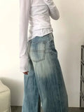 PICSGIRL  -  Vintage Y2k 2000s Baggy Jeans Woman Harajuku Korean Fashion Denim Pants Casual Classic Basic Retro Loose Trousers Autumn