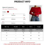 PICSGIRL  -  Women's Pullover Long Sleeved Knitted Base Shirt Autumn Winter Office Lady Sweater One Shoulder Sexy Slim Fit Off Shoulder Top