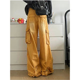 PICSGIRL  -   Streetwear Style Fashion Straight Vintage High Waist Jeans Women's Retro Full Length Pants Wide Leg Baggy Y2K Denim Trouser