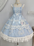 PICSGIRL  -  Lolita Alice Lace Bow Camisole Dress