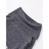 PICSGIRL  -  High Street Women Sexy Off Shoulder Knit Sweater Long Sleeve With Belt Slim Gray Pullover Female Autumn Winter Knitwear