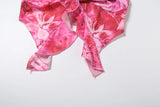 PICSGIRL  -  Sexy Tie-Dye Print 2-Piece Set Women Folds Halter Lace-Up One Shoulder Backless Tops+Tierred Mini Skirts Matching Suits