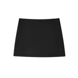 PICSGIRL  -  Korean Fashion Black Mini Skirts Summer Clothes Women 2024 Low Rise Skirts Mini Satin Skirt Low Waist Pencil Skirt With Shorts