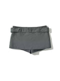 PICSGIRL  -  Womens 2024 New Fashion Super Short Skirt With Belt Hot Girl Summer Gray Straight Hip Length Skirt