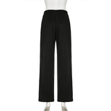 PICSGIRL  -  Streetwear Stripe Spliced Autumn Sweatpants Women Trousers Sporty Casual Elastic Waist Homewear Pants Straight Bottom