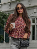 PICSGIRL  -  Elegant Knitting Woolen Short Jacket Woman Chic O-neck Single Breasted Jackets Female Autumn Fashion New Office Outwear Tops