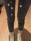 PICSGIRL  -  Sparkly Crystal Pants Women Leggings Autumn Winter High Waist Elastic Bodycon Long Penci Pant Streetwear Y2K Pants Tights