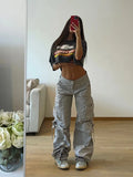 PICSGIRL  -  Baggy Pocket High Waist Cargo Pant Trousers Y2K Streetwear Fashion Women Summer Clothes Ladies Wide Leg Parachute Pants