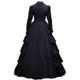 PICSGIRL  -  Halloween Costumes for Women Medieval Victorian Dress Halloween Renaissance Gothic Lace Queen Princess Dress