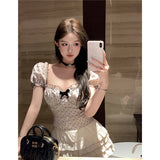 PICSGIRL  -  Blouses Women Sexy Attractive Streetwear Mature European Style Holiday Elegant Popular Design Polka Dot Daily Romantic Slim Tops