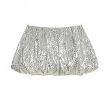 PICSGIRL  -   Women Y2K Spangly Mini Skirt Stylish Bubble Hems Low Rise Short Skirt Clubwear Aesthetic Sexy Skirts Rave Outfits