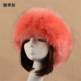 PICSGIRL  -  Winter Thick Furry Hairband Fluffy Russian Faux Fur Women Girl Fur Headband Hat Winter Outdoor Earwarmer Ski Hats Hot