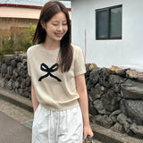 PICSGIRL  -  2024 Summer New Style Short-sleeved Top with Ribbed Hem