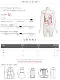 PICSGIRL  -  Sweet 2Piece Set Women Flower Print Single-Breasted Metal Buckle Wrap Mini Top+Patchwork Lace Folds Skirt Matching Suits