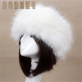 PICSGIRL  -  Winter Thick Furry Hairband Fluffy Russian Faux Fur Women Girl Fur Headband Hat Winter Outdoor Earwarmer Ski Hats Hot