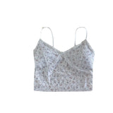 PICSGIRL  -  Lace Lace Collar Sexy Camisole Small Vest for Summer Spicy Girl Sweet Style Floral Slim Fit Short Top