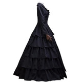 PICSGIRL  -  Halloween Costumes for Women Medieval Victorian Dress Halloween Renaissance Gothic Lace Queen Princess Dress