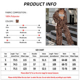 PICSGIRL  -  Leopard Street Pants Suits Women Oversize Printing Shirts And Wide Legs Pants Ladies Casual Sets Autumn 2024 Chic