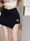 PICSGIRL  -  2024 New  Irregular Skirts for Women High Waist Spring Summer Hot Sexy Faldas Mujer Korean Fashion 90s Solid Casual Mini Skirt