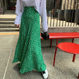 PICSGIRL  -  2024 New Casual Chic Floral Print Elegant Long Skirts Female Fashion High Waist Loose Beach Vacation Women Summer Skirts Boho