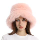 PICSGIRL  -  Winter Thick Furry Hairband Fluffy Russian Faux Fur Women Girl Fur Headband Hat Winter Outdoor Earwarmer Ski Hats Hot