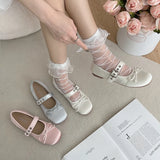 PICSGIRL  -  New Butterfly-knot Women Flat Shoes Fashion Shallow Ladies Mary Jane Ballerinas Flat Heel Casual Ballet Shoes