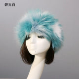 PICSGIRL  -  Winter Thick Furry Hairband Fluffy Russian Faux Fur Women Girl Fur Headband Hat Winter Outdoor Earwarmer Ski Hats Hot